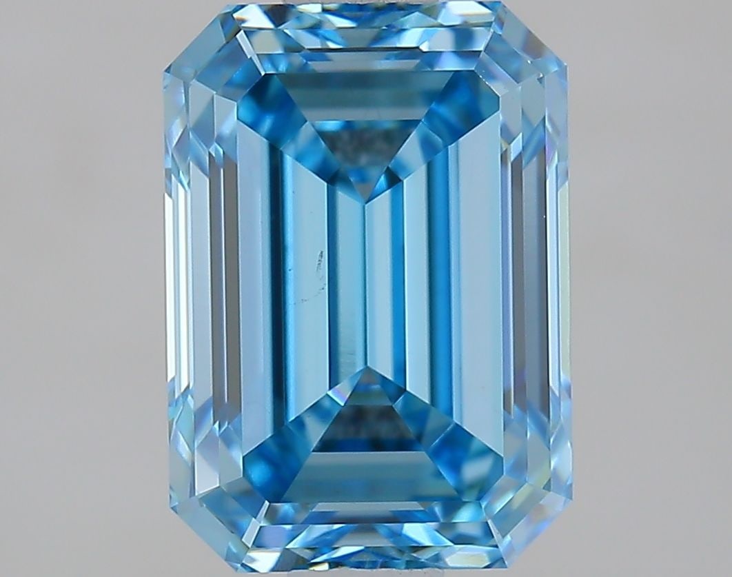 Loose Diamond - EMERALD 1.79ct Fancy Intense Blue VS1 (1 of 1)
