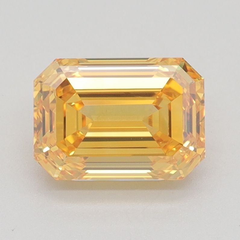 Loose Diamond - EMERALD 1.51ct Fancy Vivid Yellow VVS2: Loose Diamond - EMERALD 1.51ct Fancy Vivid Yellow VVS2 Source: This is a real non-mined Diamond that has been grown in a lab Shape: EMERALD Carats: 1.51 Color: Fancy Vivid Yellow Certification: IGI