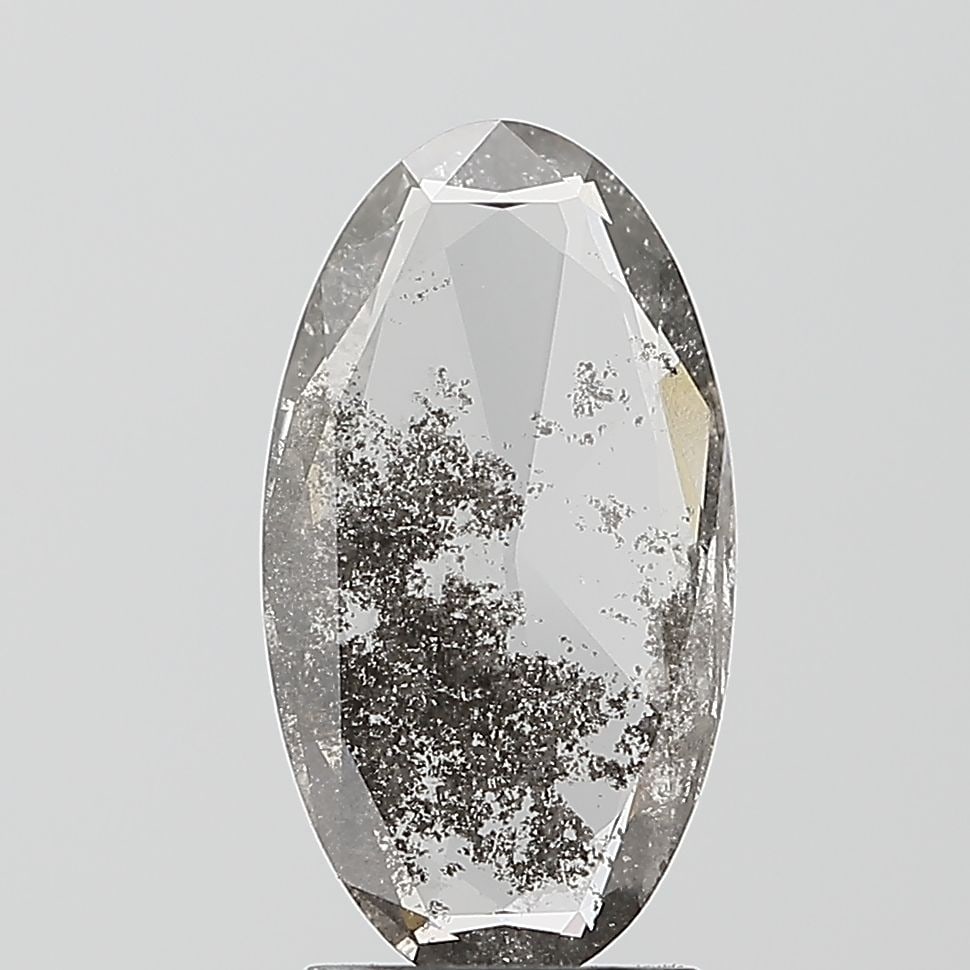 Loose Diamond - OVAL 1.56ct Salt and Pepper I2: Loose Diamond - OVAL 1.56ct Salt and Pepper I2 Source: This is a real non-mined Diamond that has been grown in a lab Shape: OVAL Carats: 1.56 Color: Salt and Pepper Certification: NONE Video: