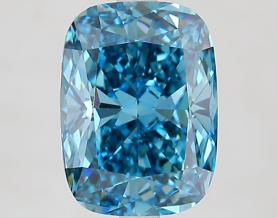 Loose Diamond - CUSHION MODIFIED 4.01ct Fancy Vivid Blue VS1: Loose Diamond - CUSHION MODIFIED 4.01ct Fancy Vivid Blue VS1 Source: This is a real non-mined Diamond that has been grown in a lab Shape: CUSHION MODIFIED Carats: 4.01 Color: Fancy Vivid Blue
