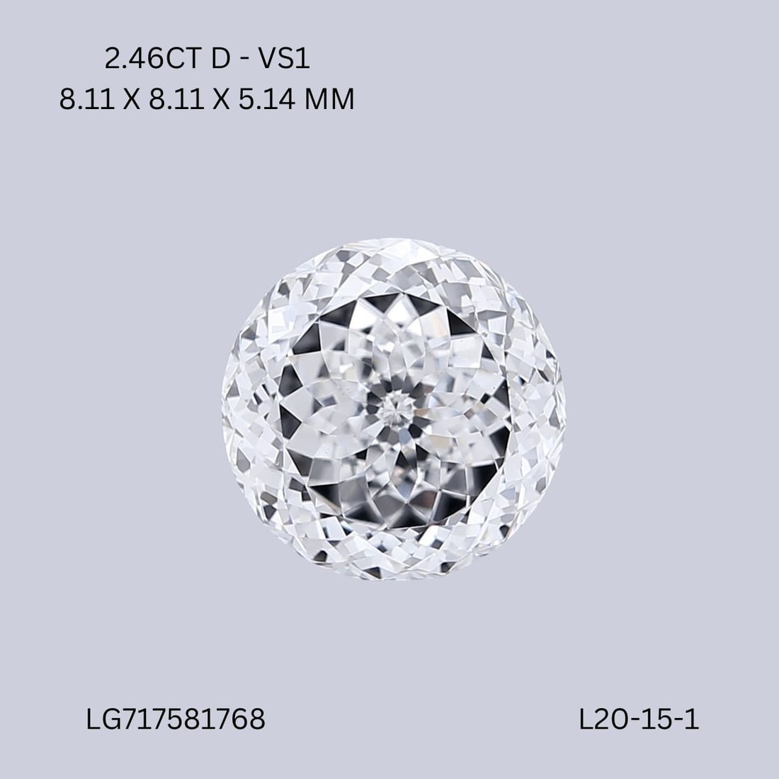 Loose Diamond - ROUND 2.46ct D VS1 (1 of 1)
