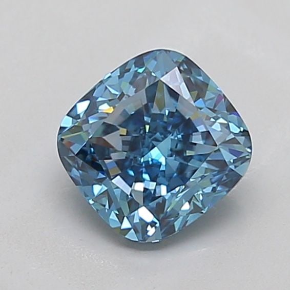 Loose Diamond - CUSHION MODIFIED 1.55ct Fancy Vivid Blue VS1: Loose Diamond - CUSHION MODIFIED 1.55ct Fancy Vivid Blue VS1 Source: This is a real non-mined Diamond that has been grown in a lab Shape: CUSHION MODIFIED Carats: 1.55 Color: Fancy Vivid Blue Certific