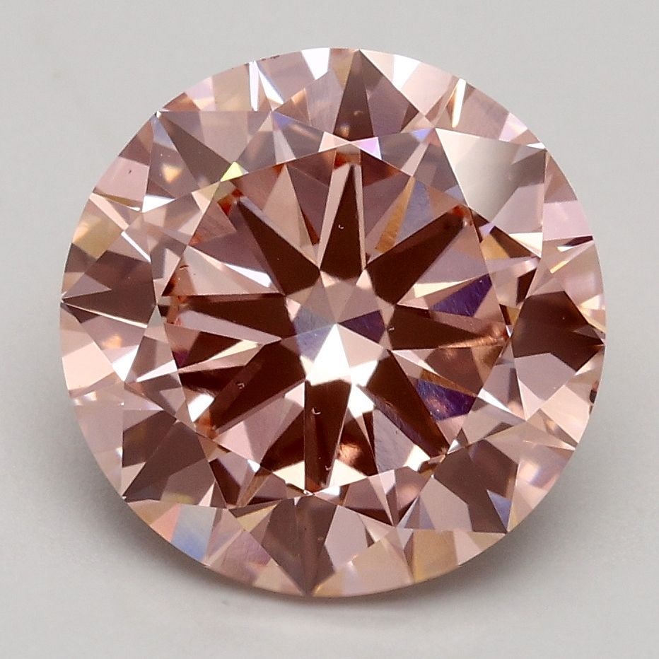 Loose Diamond - ROUND 3.01ct Fancy Intense Pink VS2: Loose Diamond - ROUND 3.01ct Fancy Intense Pink VS2 Source: This is a real non-mined Diamond that has been grown in a lab Shape: ROUND Carats: 3.01 Color: Fancy Intense Pink Certification: IGI Video: