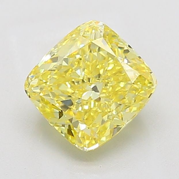 Loose Diamond - CUSHION MODIFIED 3.0ct Fancy Vivid Yellow VVS2: Loose Diamond - CUSHION MODIFIED 3.0ct Fancy Vivid Yellow VVS2 Source: This is a real non-mined Diamond that has been grown in a lab Shape: CUSHION MODIFIED Carats: 3.0 Color: Fancy Vivid Yellow