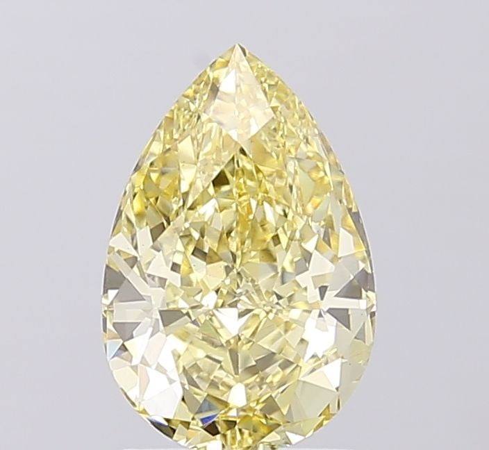 Loose Diamond - PEAR 2.06ct Fancy Intense Yellow VS1: Loose Diamond - PEAR 2.06ct Fancy Intense Yellow VS1 Source: This is a real non-mined Diamond that has been grown in a lab Shape: PEAR Carats: 2.06 Color: Fancy Intense Yellow Certification: IGI Video