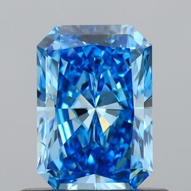 Loose Diamond - RADIANT 0.7ct Fancy Vivid Blue VS2: Loose Diamond - RADIANT 0.7ct Fancy Vivid Blue VS2 Source: This is a real non-mined Diamond that has been grown in a lab Shape: RADIANT Carats: 0.7 Color: Fancy Vivid Blue Certification: IGI Video: