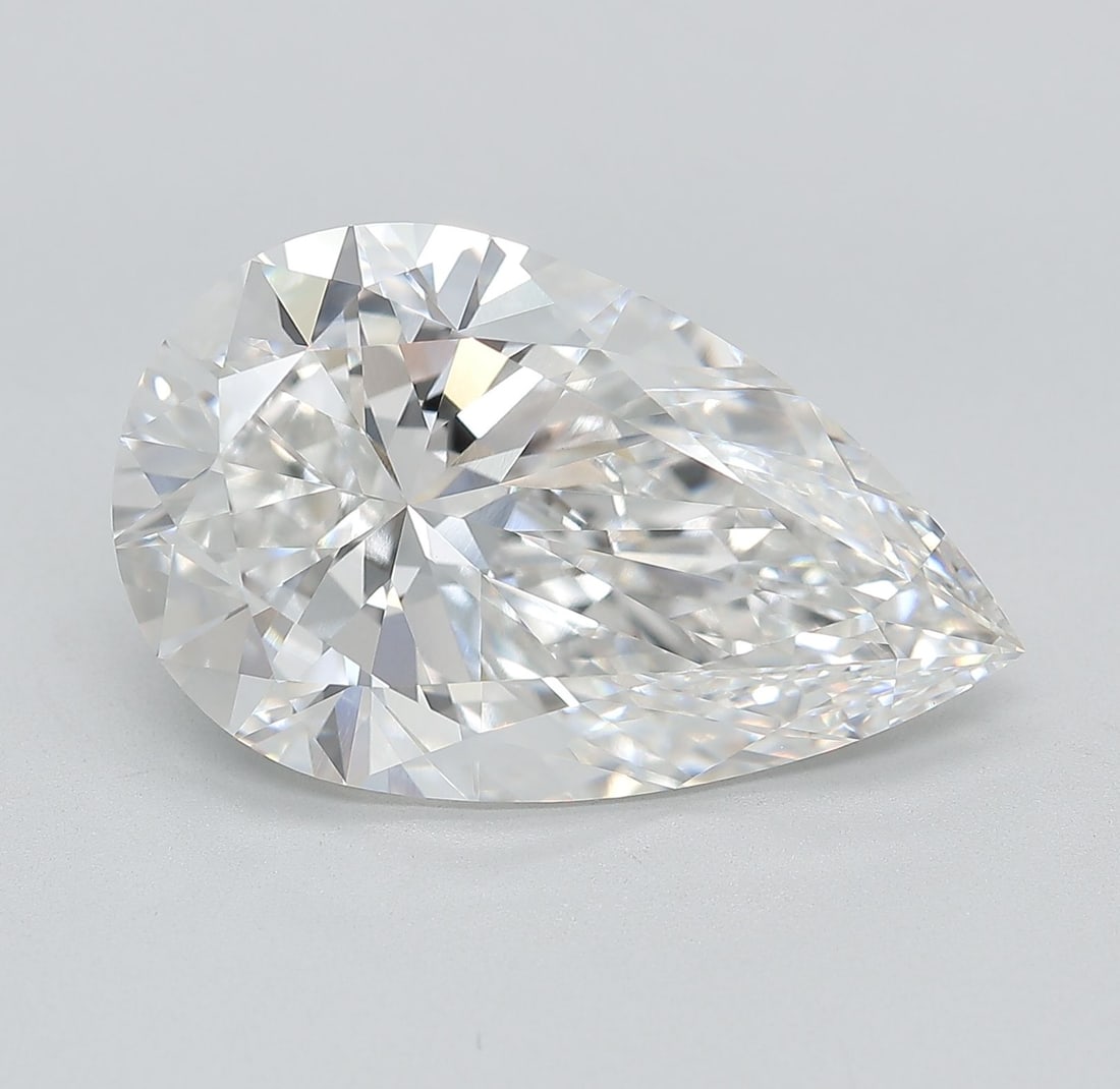 Loose Diamond - PEAR 10.02ct E VVS2: Loose Diamond - PEAR 10.02ct E VVS2 Source: This is a real non-mined Diamond that has been grown in a lab Shape: PEAR Carats: 10.02 Color: E Clarity: VVS2 Certification: IGI Video: