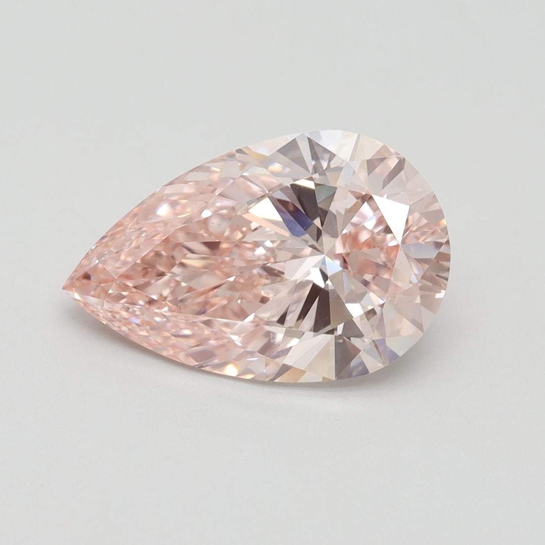 Loose Diamond - PEAR 4.17ct Fancy Vivid Pink VS1: Loose Diamond - PEAR 4.17ct Fancy Vivid Pink VS1 Source: This is a real non-mined Diamond that has been grown in a lab Shape: PEAR Carats: 4.17 Color: Fancy Vivid Pink Certification: IGI Video: