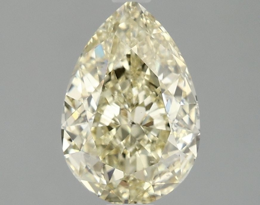 Loose Diamond - PEAR 2.1ct Fancy Yellow VS2: Loose Diamond - PEAR 2.1ct Fancy Yellow VS2 Source: This is a real non-mined Diamond that has been grown in a lab Shape: PEAR Carats: 2.1 Color: Fancy Yellow Certification: IGI Video: