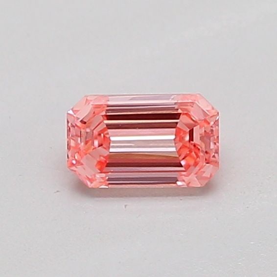 Loose Diamond - EMERALD 0.24ct Fancy Vivid Pink VVS2: Loose Diamond - EMERALD 0.24ct Fancy Vivid Pink VVS2 Source: This is a real non-mined Diamond that has been grown in a lab Shape: EMERALD Carats: 0.24 Color: Fancy Vivid Pink Certification: IGI The Di