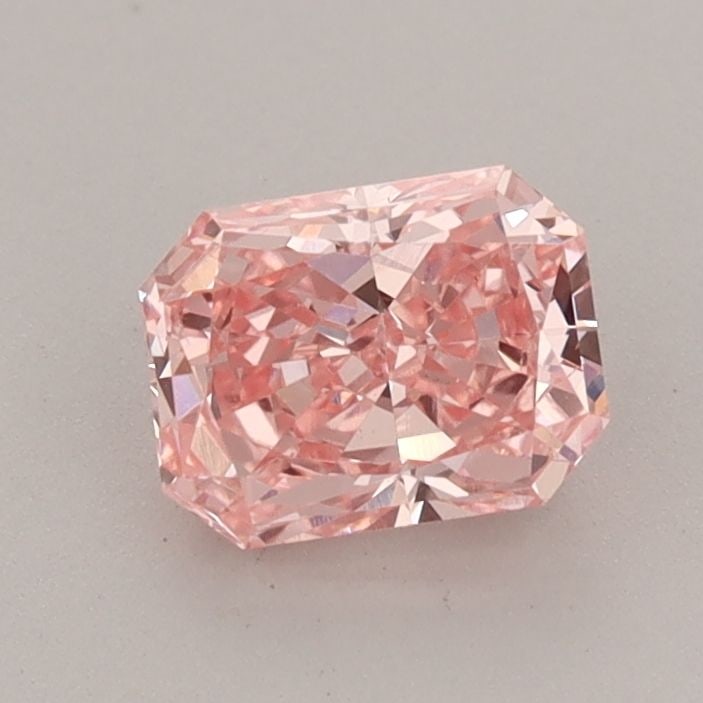 Loose Diamond - RADIANT 0.88ct Fancy Vivid Pink VS2: Loose Diamond - RADIANT 0.88ct Fancy Vivid Pink VS2 Source: This is a real non-mined Diamond that has been grown in a lab Shape: RADIANT Carats: 0.88 Color: Fancy Vivid Pink Certification: IGI Video: