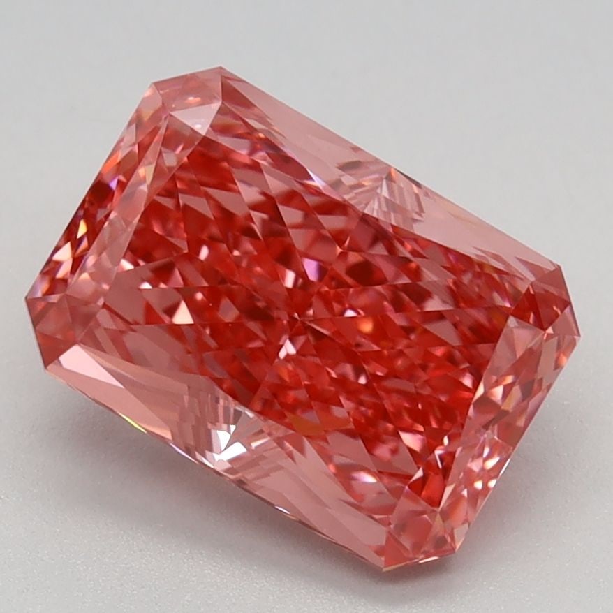 Loose Diamond - RADIANT 2.16ct Fancy Vivid Pink VVS2: Loose Diamond - RADIANT 2.16ct Fancy Vivid Pink VVS2 Source: This is a real non-mined Diamond that has been grown in a lab Shape: RADIANT Carats: 2.16 Color: Fancy Vivid Pink Certification: IGI Video: