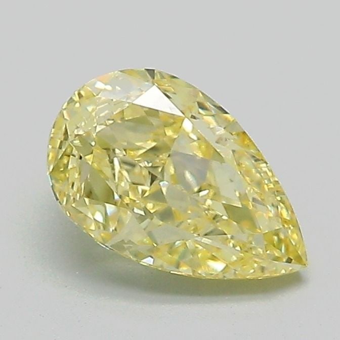 Loose Diamond - PEAR 1.06ct Fancy Intense Yellow VS1: Loose Diamond - PEAR 1.06ct Fancy Intense Yellow VS1 Source: This is a real non-mined Diamond that has been grown in a lab Shape: PEAR Carats: 1.06 Color: Fancy Intense Yellow Certification: IGI Video