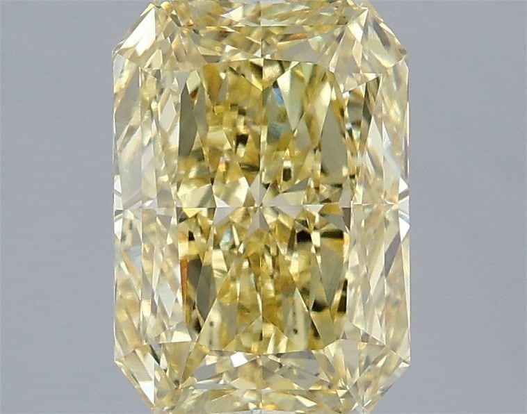 Loose Diamond - RADIANT 2.56ct Fancy Intense Yellow VVS2: Loose Diamond - RADIANT 2.56ct Fancy Intense Yellow VVS2 Source: This is a real non-mined Diamond that has been grown in a lab Shape: RADIANT Carats: 2.56 Color: Fancy Intense Yellow Certification: IG