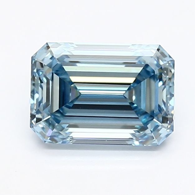 Loose Diamond - EMERALD 1.26ct Fancy Intense Blue VS2: Loose Diamond - EMERALD 1.26ct Fancy Intense Blue VS2 Source: This is a real non-mined Diamond that has been grown in a lab Shape: EMERALD Carats: 1.26 Color: Fancy Intense Blue Certification: IGI Vid