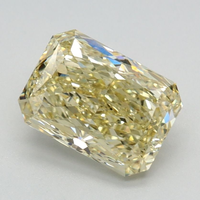 Loose Diamond - RADIANT 1.7ct Fancy Intense Yellow VS1: Loose Diamond - RADIANT 1.7ct Fancy Intense Yellow VS1 Source: This is a real non-mined Diamond that has been grown in a lab Shape: RADIANT Carats: 1.7 Color: Fancy Intense Yellow Certification: IGI V