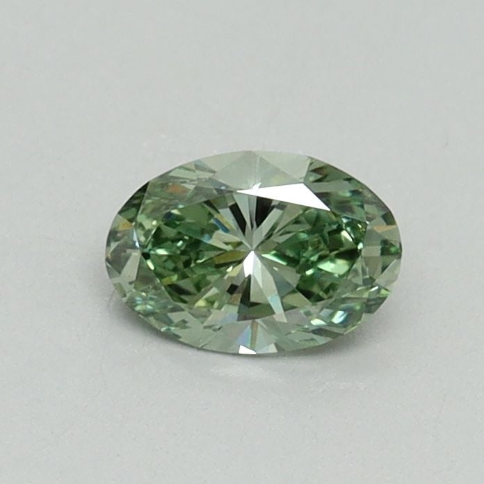 Loose Diamond - OVAL 0.37ct Fancy Vivid Green VVS2: Loose Diamond - OVAL 0.37ct Fancy Vivid Green VVS2 Source: This is a real non-mined Diamond that has been grown in a lab Shape: OVAL Carats: 0.37 Color: Fancy Vivid Green Certification: IGI Video: