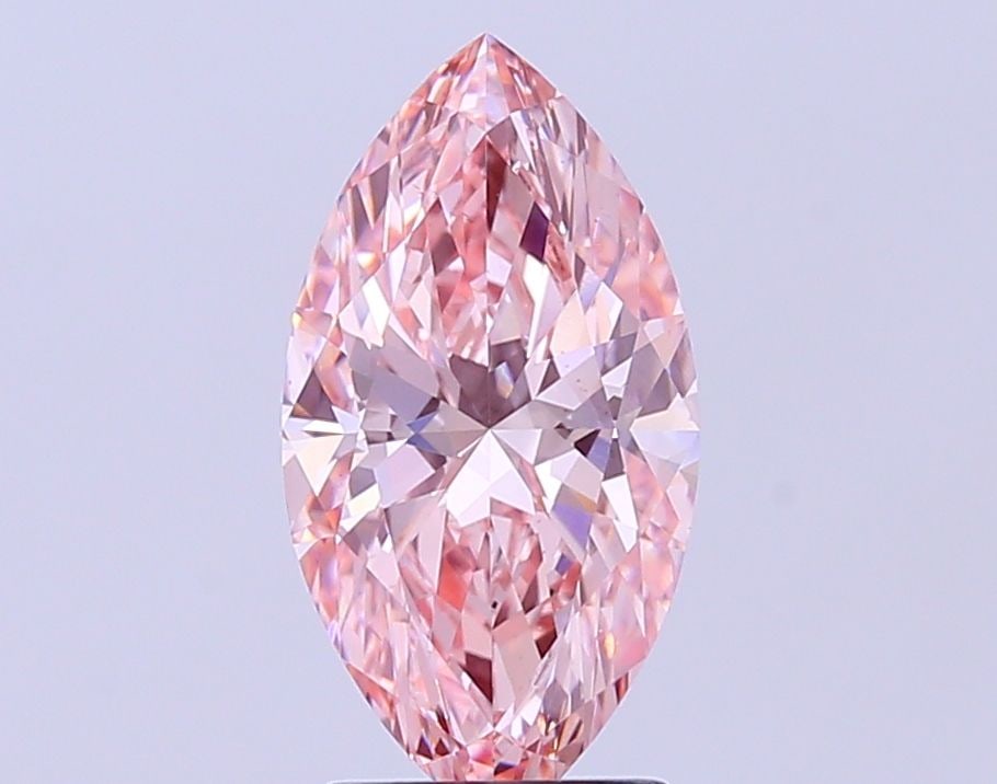 Loose Diamond - MARQUISE 2.5ct Fancy Vivid Pink VS1: Loose Diamond - MARQUISE 2.5ct Fancy Vivid Pink VS1 Source: This is a real non-mined Diamond that has been grown in a lab Shape: MARQUISE Carats: 2.5 Color: Fancy Vivid Pink Certification: IGI The Dia