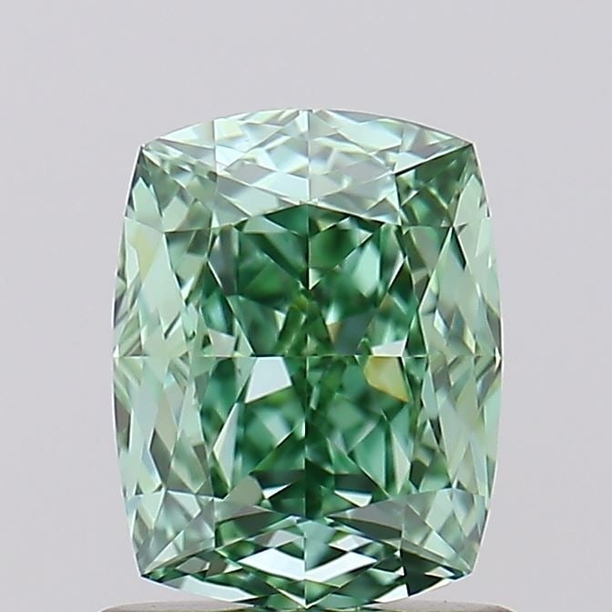 Loose Diamond - CUSHION MODIFIED 1.24ct Fancy Vivid Green VVS1: Loose Diamond - CUSHION MODIFIED 1.24ct Fancy Vivid Green VVS1 Source: This is a real non-mined Diamond that has been grown in a lab Shape: CUSHION MODIFIED Carats: 1.24 Color: Fancy Vivid Green Certi
