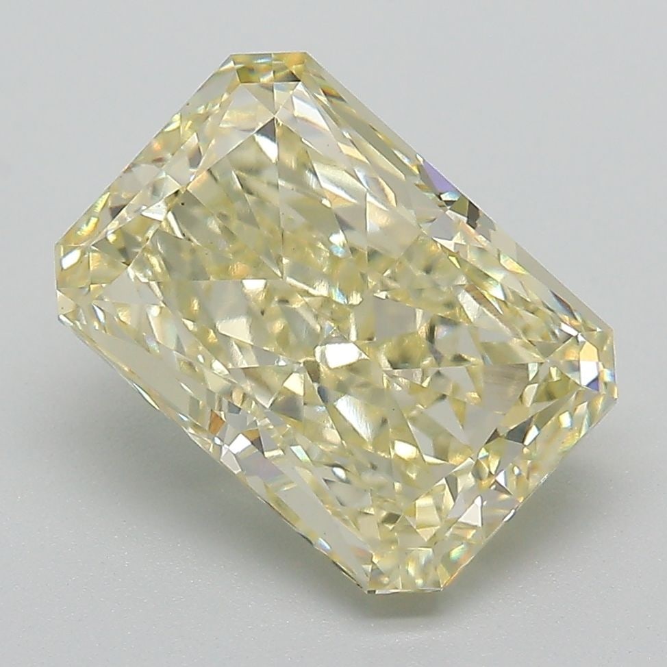 Loose Diamond - RADIANT 4.07ct Fancy Yellow VVS2: Loose Diamond - RADIANT 4.07ct Fancy Yellow VVS2 Source: This is a real non-mined Diamond that has been grown in a lab Shape: RADIANT Carats: 4.07 Color: Fancy Yellow Certification: IGI Video: