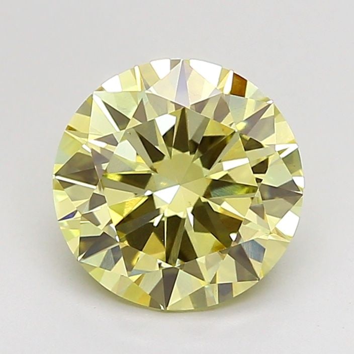 Loose Diamond - ROUND 2.01ct Fancy Yellow VS1: Loose Diamond - ROUND 2.01ct Fancy Yellow VS1 Source: This is a real non-mined Diamond that has been grown in a lab Shape: ROUND Carats: 2.01 Color: Fancy Yellow Certification: IGI Video: