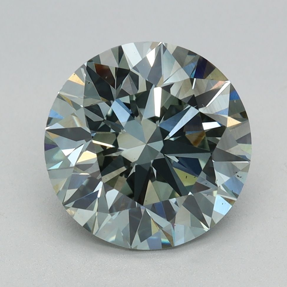 Ideal Loose Diamond - ROUND 2.18ct Fancy Intense Green VS2: Ideal Loose Diamond - ROUND 2.18ct Fancy Intense Green VS2 Source: This is a real non-mined Diamond that has been grown in a lab Shape: ROUND Carats: 2.18 Color: Fancy Intense Green Certification: IGI