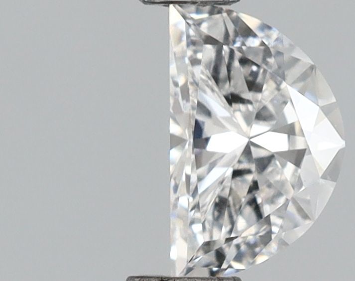 Loose Diamond - HALF MOON 0.43ct F VVS2: Loose Diamond - HALF MOON 0.43ct F VVS2 Source: This is a real non-mined Diamond that has been grown in a lab Shape: HALF MOON Carats: 0.43 Color: F Clarity: VVS2 Certification: IGI Video: Video Link
