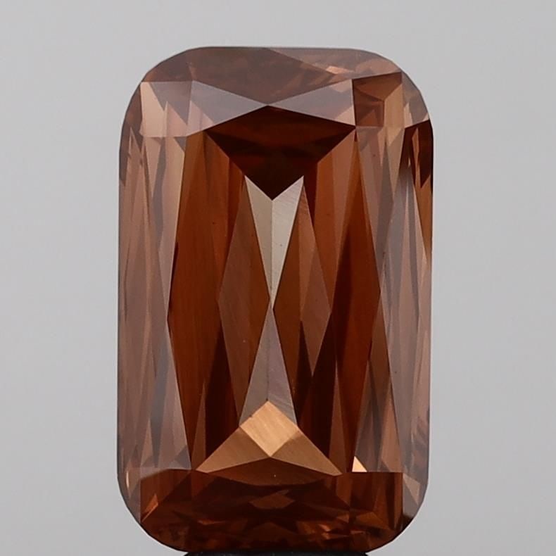 Loose Diamond - CUSHION MODIFIED 8.48ct Fancy Vivid Brown Orange VS1: Loose Diamond - CUSHION MODIFIED 8.48ct Fancy Vivid Brown Orange VS1 Source: This is a real non-mined Diamond that has been grown in a lab Shape: CUSHION MODIFIED Carats: 8.48 Color: Fancy Vivid