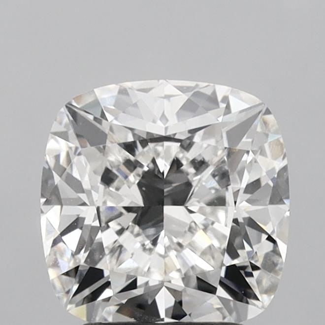 Loose Diamond - CUSHION MODIFIED 2.51ct F VVS2: Loose Diamond - CUSHION MODIFIED 2.51ct F VVS2 Source: This is a real non-mined Diamond that has been grown in a lab Shape: CUSHION MODIFIED Carats: 2.51 Color: F Clarity: VVS2 Certification: IGI Vide