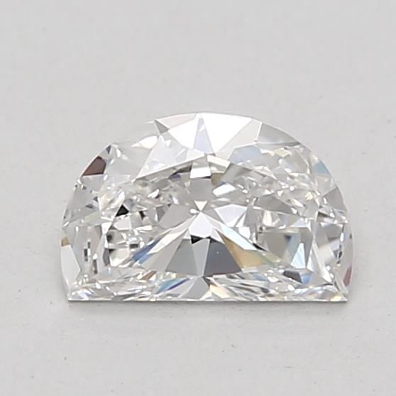 Loose Diamond - HALF MOON 0.61ct E VS1: Loose Diamond - HALF MOON 0.61ct E VS1 Source: This is a real non-mined Diamond that has been grown in a lab Shape: HALF MOON Carats: 0.61 Color: E Clarity: VS1 Certification: NONE Video: Video Link