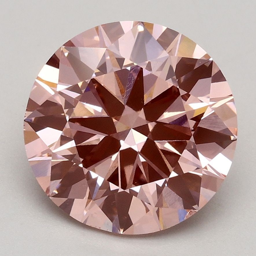 Loose Diamond - ROUND 2.52ct Fancy Intense Pink VS2: Loose Diamond - ROUND 2.52ct Fancy Intense Pink VS2 Source: This is a real non-mined Diamond that has been grown in a lab Shape: ROUND Carats: 2.52 Color: Fancy Intense Pink Certification: IGI Video: