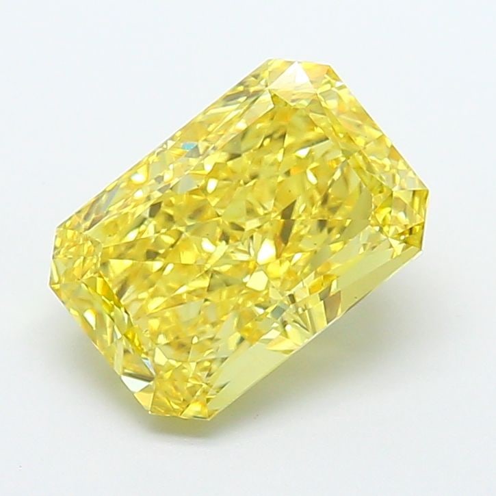 Loose Diamond - RADIANT 4.3ct Fancy Vivid Yellow VS1: Loose Diamond - RADIANT 4.3ct Fancy Vivid Yellow VS1 Source: This is a real non-mined Diamond that has been grown in a lab Shape: RADIANT Carats: 4.3 Color: Fancy Vivid Yellow Certification: IGI Video
