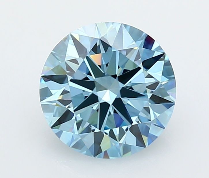 Ideal Loose Diamond - ROUND 2.57ct Fancy Vivid Blue VS1: Ideal Loose Diamond - ROUND 2.57ct Fancy Vivid Blue VS1 Source: This is a real non-mined Diamond that has been grown in a lab Shape: ROUND Carats: 2.57 Color: Fancy Vivid Blue Certification: IGI Video