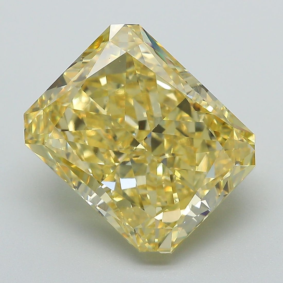 Loose Diamond - RADIANT 8.75ct Fancy Vivid Yellow VS1: Loose Diamond - RADIANT 8.75ct Fancy Vivid Yellow VS1 Source: This is a real non-mined Diamond that has been grown in a lab Shape: RADIANT Carats: 8.75 Color: Fancy Vivid Yellow Certification: IGI The