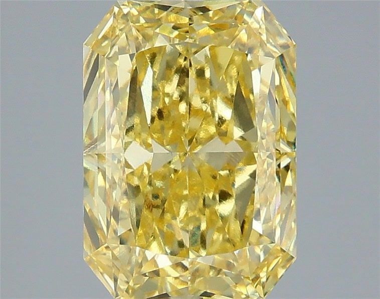 Loose Diamond - RADIANT 3.09ct Fancy Intense Yellow VVS2: Loose Diamond - RADIANT 3.09ct Fancy Intense Yellow VVS2 Source: This is a real non-mined Diamond that has been grown in a lab Shape: RADIANT Carats: 3.09 Color: Fancy Intense Yellow Certification: IG