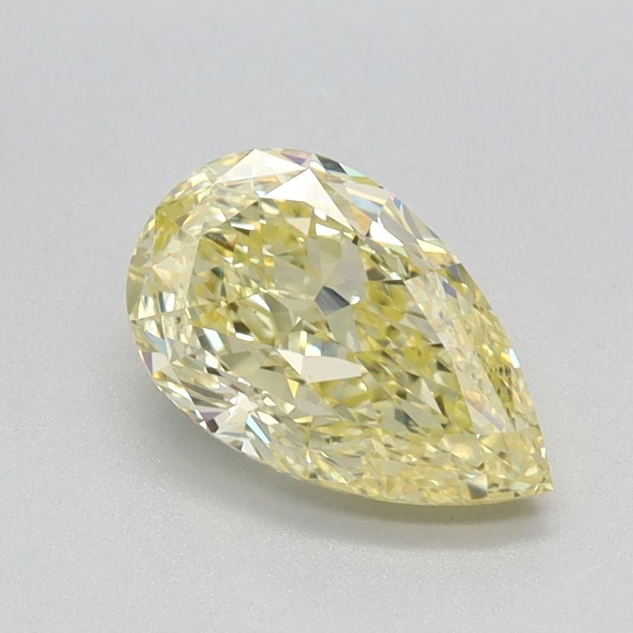 Loose Diamond - PEAR 1.17ct Fancy Intense Yellow VS1: Loose Diamond - PEAR 1.17ct Fancy Intense Yellow VS1 Source: This is a real non-mined Diamond that has been grown in a lab Shape: PEAR Carats: 1.17 Color: Fancy Intense Yellow Certification: IGI Video