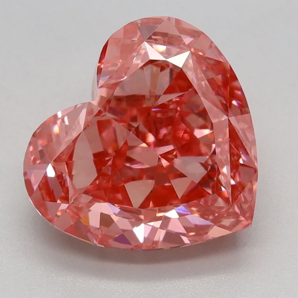 Loose Diamond - HEART 3.32ct Fancy Vivid Pink VVS2 (1 of 1)