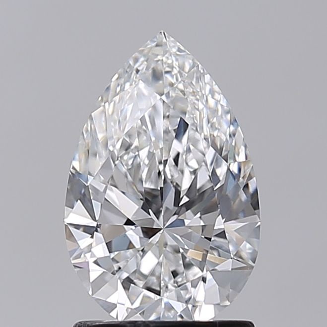 Loose Diamond - PEAR 1.45ct E VVS2: Loose Diamond - PEAR 1.45ct E VVS2 Source: This is a real non-mined Diamond that has been grown in a lab Shape: PEAR Carats: 1.45 Color: E Clarity: VVS2 Certification: NONE The Diamond Depot