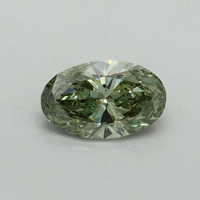 Loose Diamond - OVAL 0.31ct Fancy Vivid Green VVS2: Loose Diamond - OVAL 0.31ct Fancy Vivid Green VVS2 Source: This is a real non-mined Diamond that has been grown in a lab Shape: OVAL Carats: 0.31 Color: Fancy Vivid Green Certification: IGI Video:
