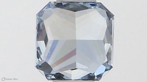Loose Diamond - SQUARE RADIANT 0.43ct Fancy Vivid Blue VVS1 (1 of 1)