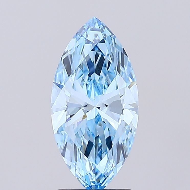 Loose Diamond - MARQUISE 1.84ct Fancy Vivid Blue VVS2: Loose Diamond - MARQUISE 1.84ct Fancy Vivid Blue VVS2 Source: This is a real non-mined Diamond that has been grown in a lab Shape: MARQUISE Carats: 1.84 Color: Fancy Vivid Blue Certification: IGI