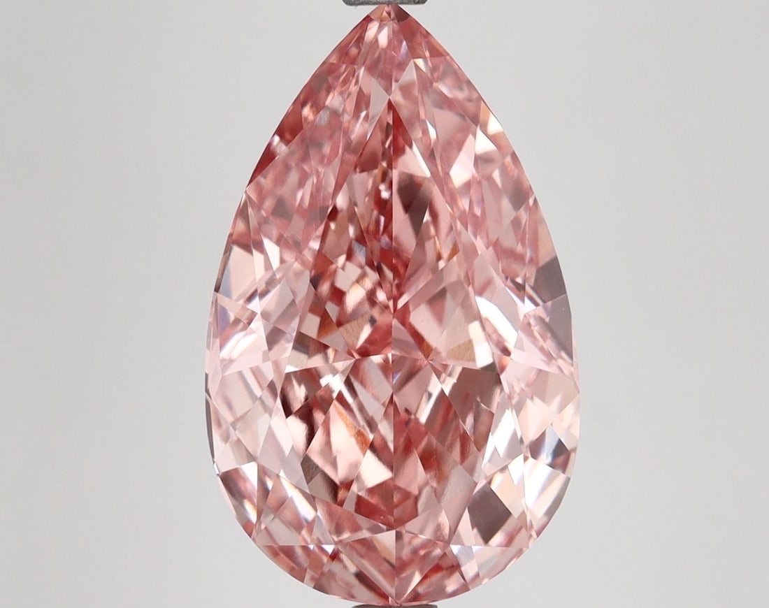 Loose Diamond - PEAR 6.04ct Fancy Intense Pink VVS2 (1 of 1)