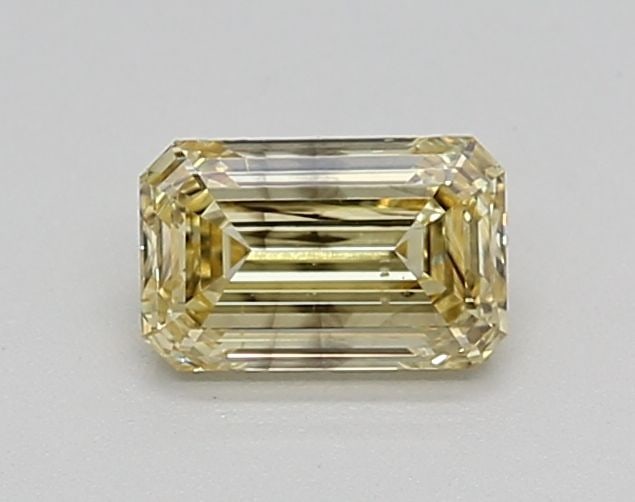 Loose Diamond - EMERALD 0.5ct Fancy Intense Yellow SI2: Loose Diamond - EMERALD 0.5ct Fancy Intense Yellow SI2 Source: This is a real non-mined Diamond that has been grown in a lab Shape: EMERALD Carats: 0.5 Color: Fancy Intense Yellow Certification: IGI V