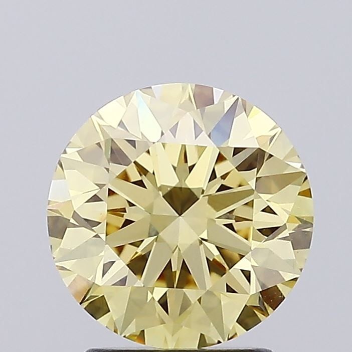 Ideal Loose Diamond - ROUND 2.37ct Fancy Intense Yellow VS1: Ideal Loose Diamond - ROUND 2.37ct Fancy Intense Yellow VS1 Source: This is a real non-mined Diamond that has been grown in a lab Shape: ROUND Carats: 2.37 Color: Fancy Intense Yellow Certification: I