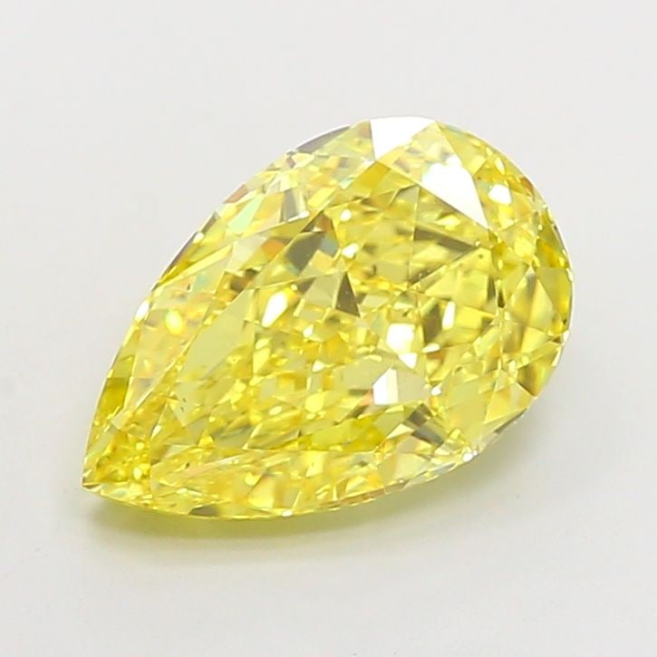 Loose Diamond - PEAR 5.11ct Fancy Vivid Yellow VS2: Loose Diamond - PEAR 5.11ct Fancy Vivid Yellow VS2 Source: This is a real non-mined Diamond that has been grown in a lab Shape: PEAR Carats: 5.11 Color: Fancy Vivid Yellow Certification: IGI Video: