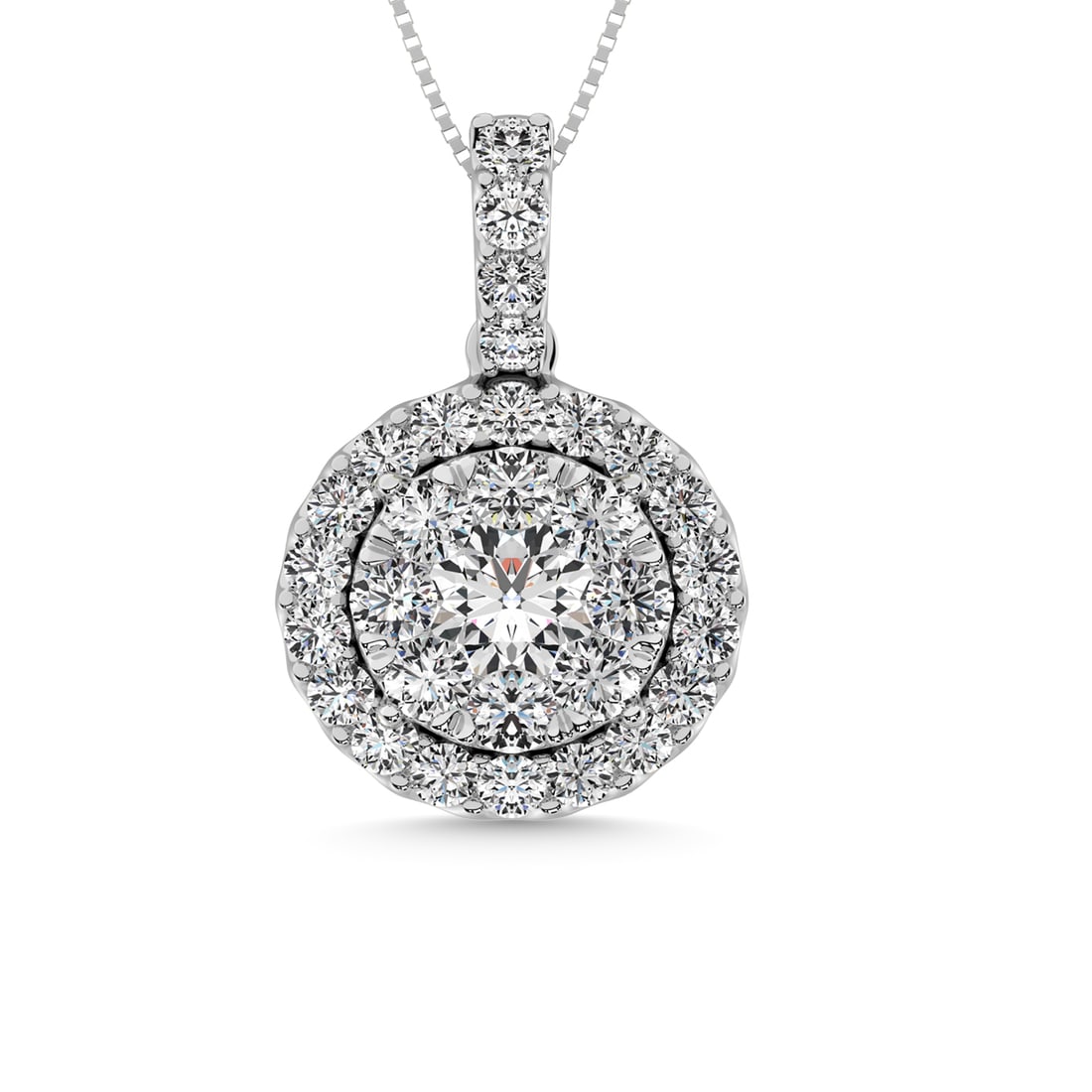 14K White Gold 2 Ct.tw Diamond Fashion Pendant (1 of 3)