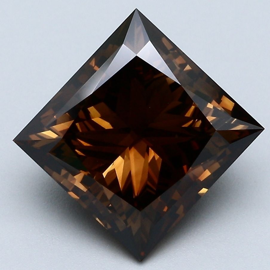 Loose Diamond - PRINCESS 3.38ct Fancy Brown VS2 (1 of 1)