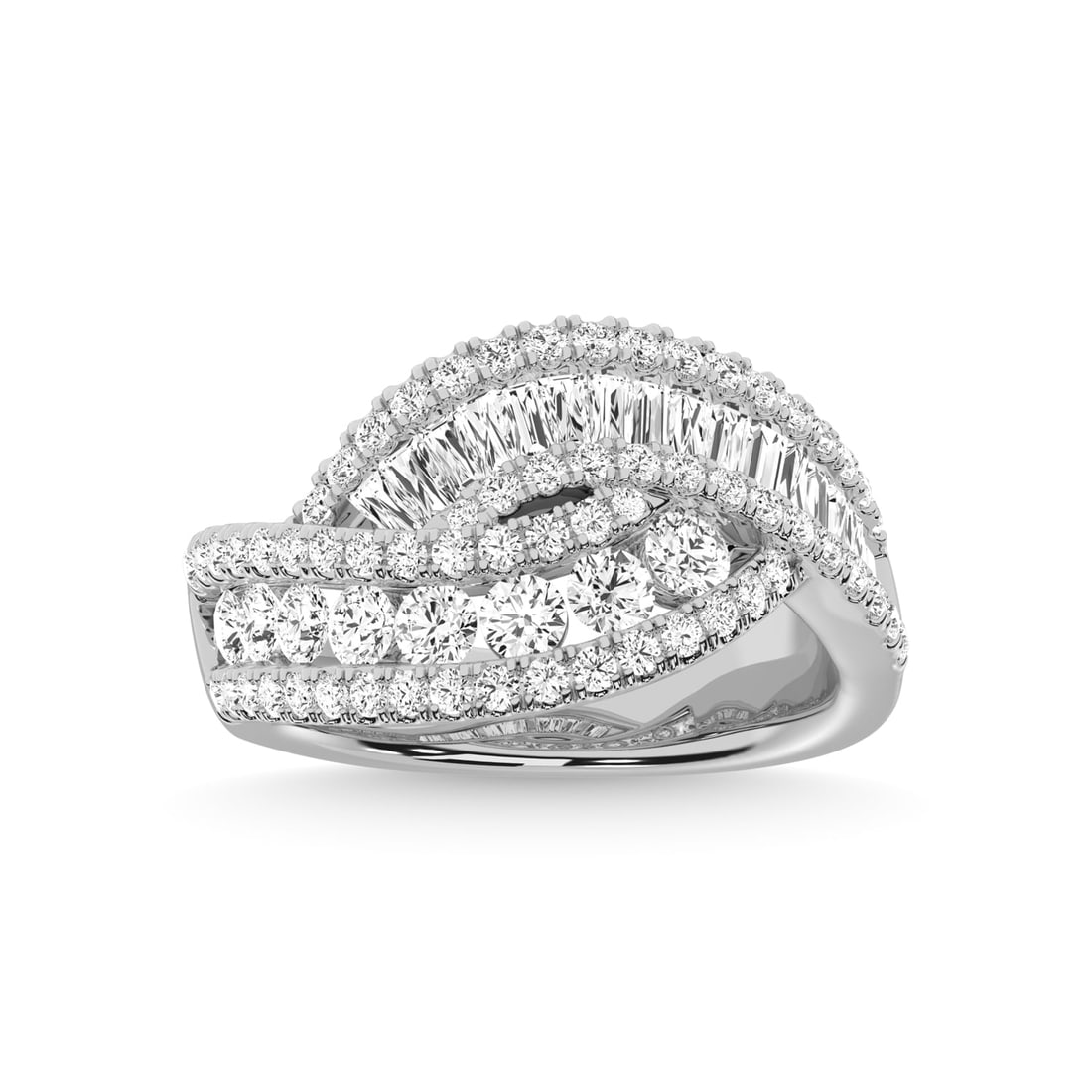14K White Gold Diamond 1 3/4 Ct.Tw. Fashion Ring (1 of 4)