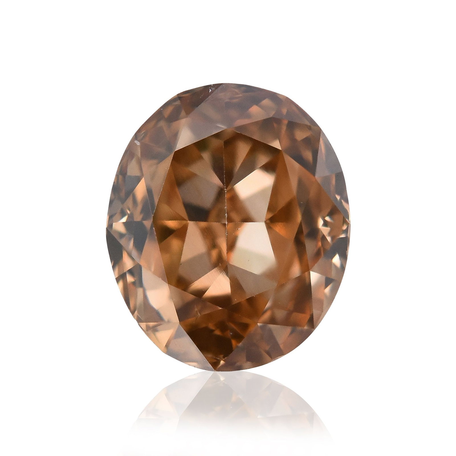Loose Diamond - OVAL 0.76ct Fancy Deep Brownish Yellowish Orange SI1 (1 of 1)