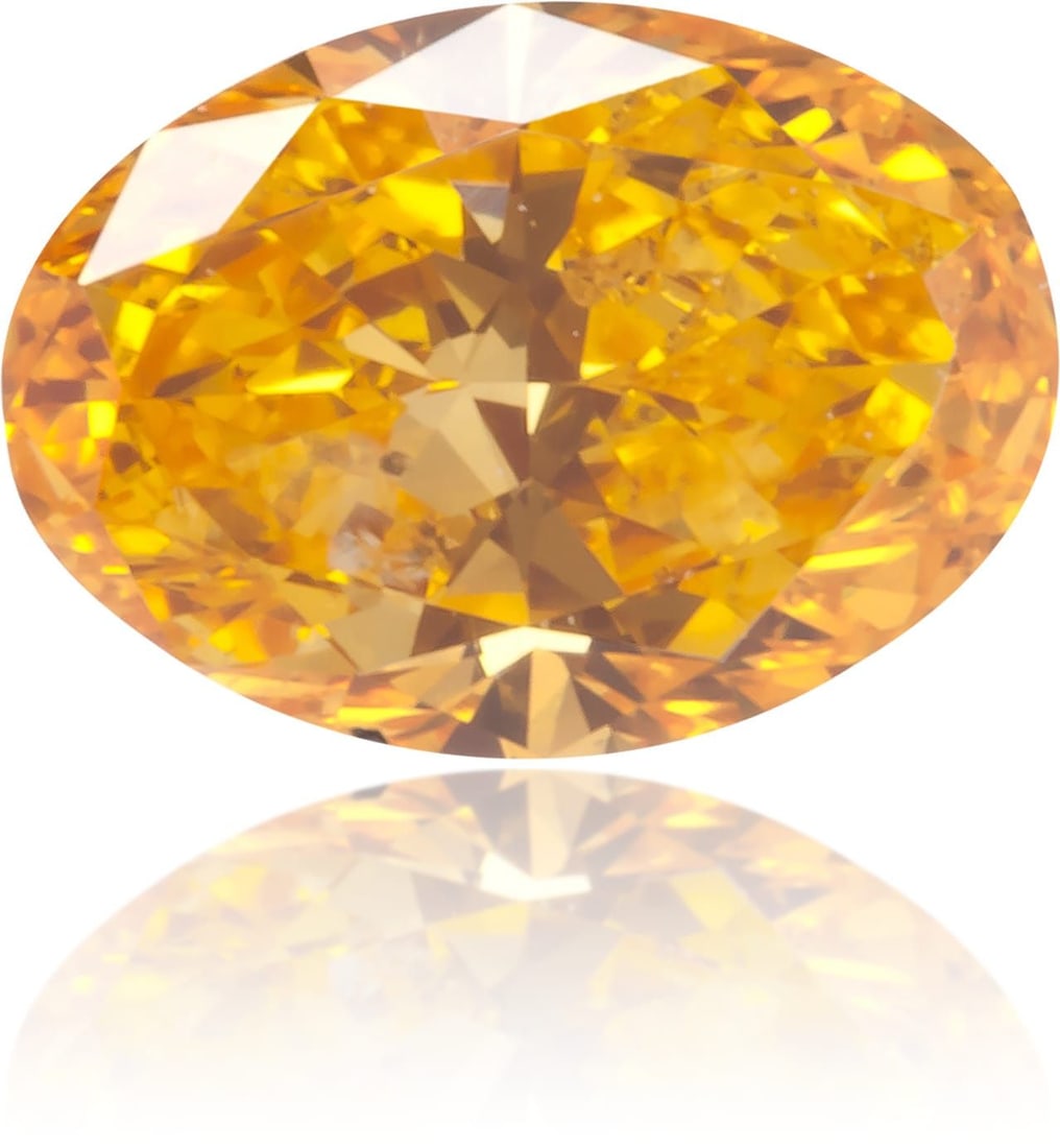 Loose Diamond - OVAL 0.27ct Fancy Vivid Yellowish Orange I1 (1 of 1)